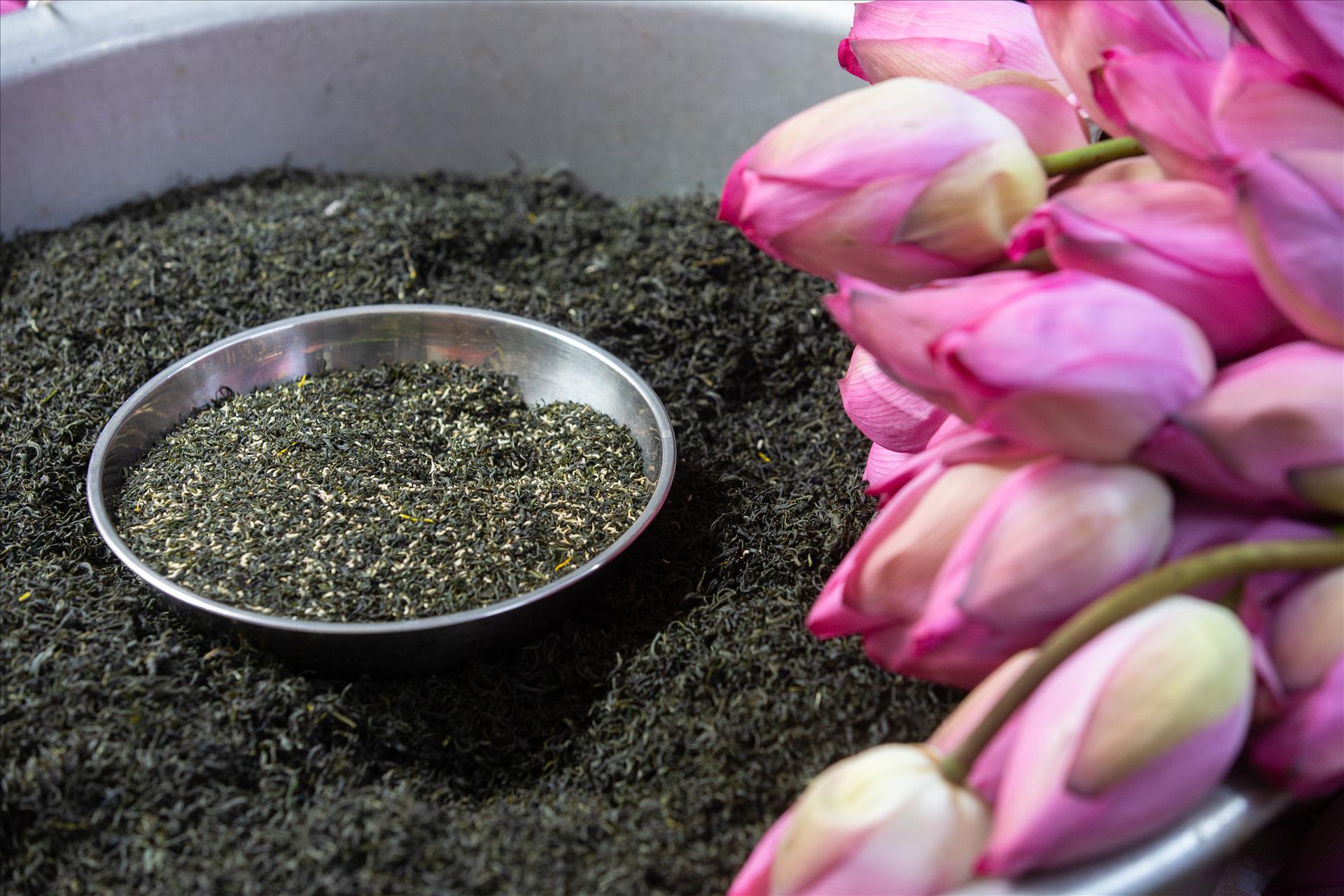 El arte de conservar la esencia del loto en cada hoja de té