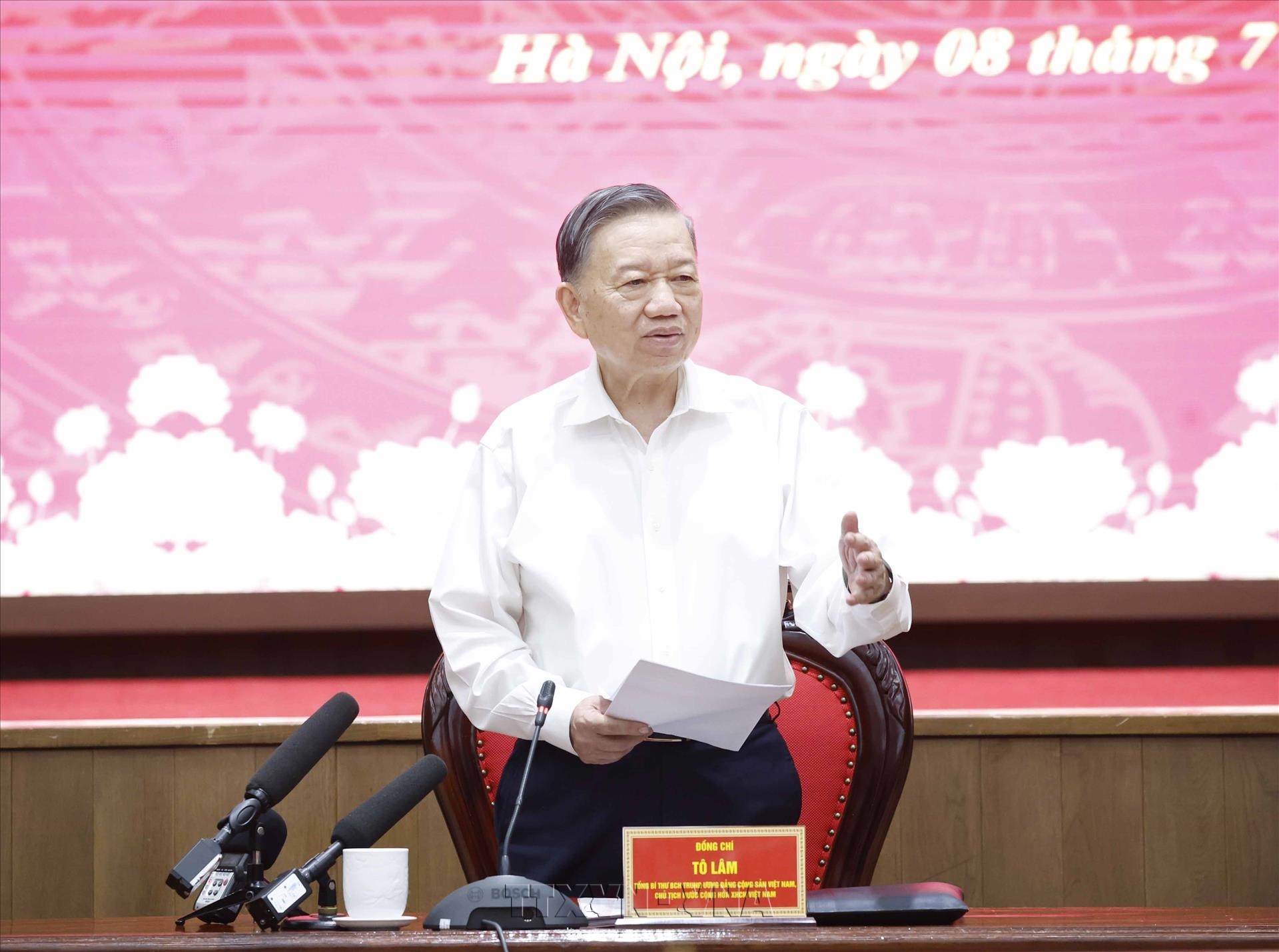 Tổng Bí thư, Chủ tịch nước Tô Lâm: Hà Nội phải tăng trưởng nhanh hơn, chất lượng phát triển phải tốt hơn
