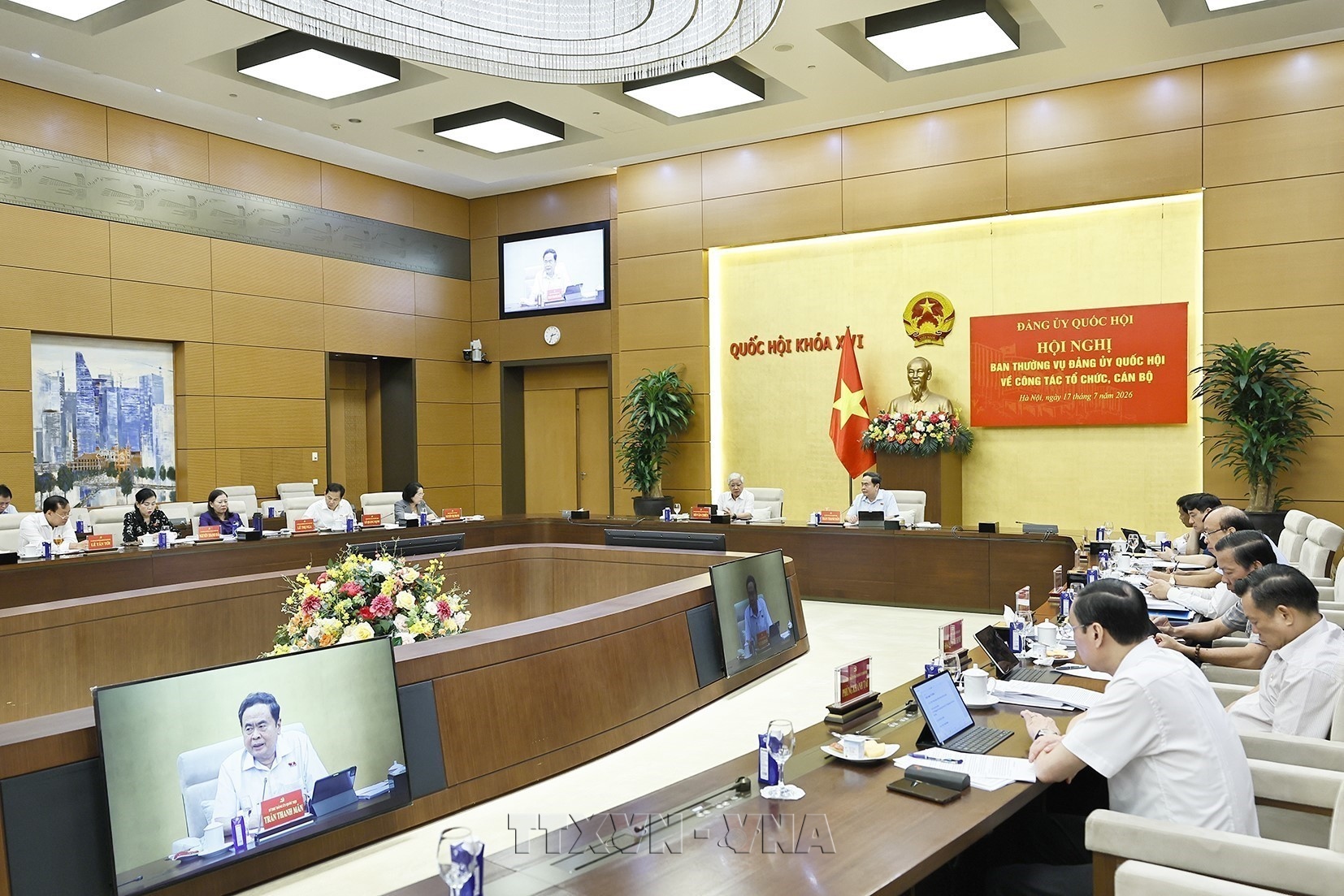 Ban Thường vụ Đảng ủy Quốc hội cho ý kiến về sắp xếp tổ chức bộ máy và công tác cán bộ
