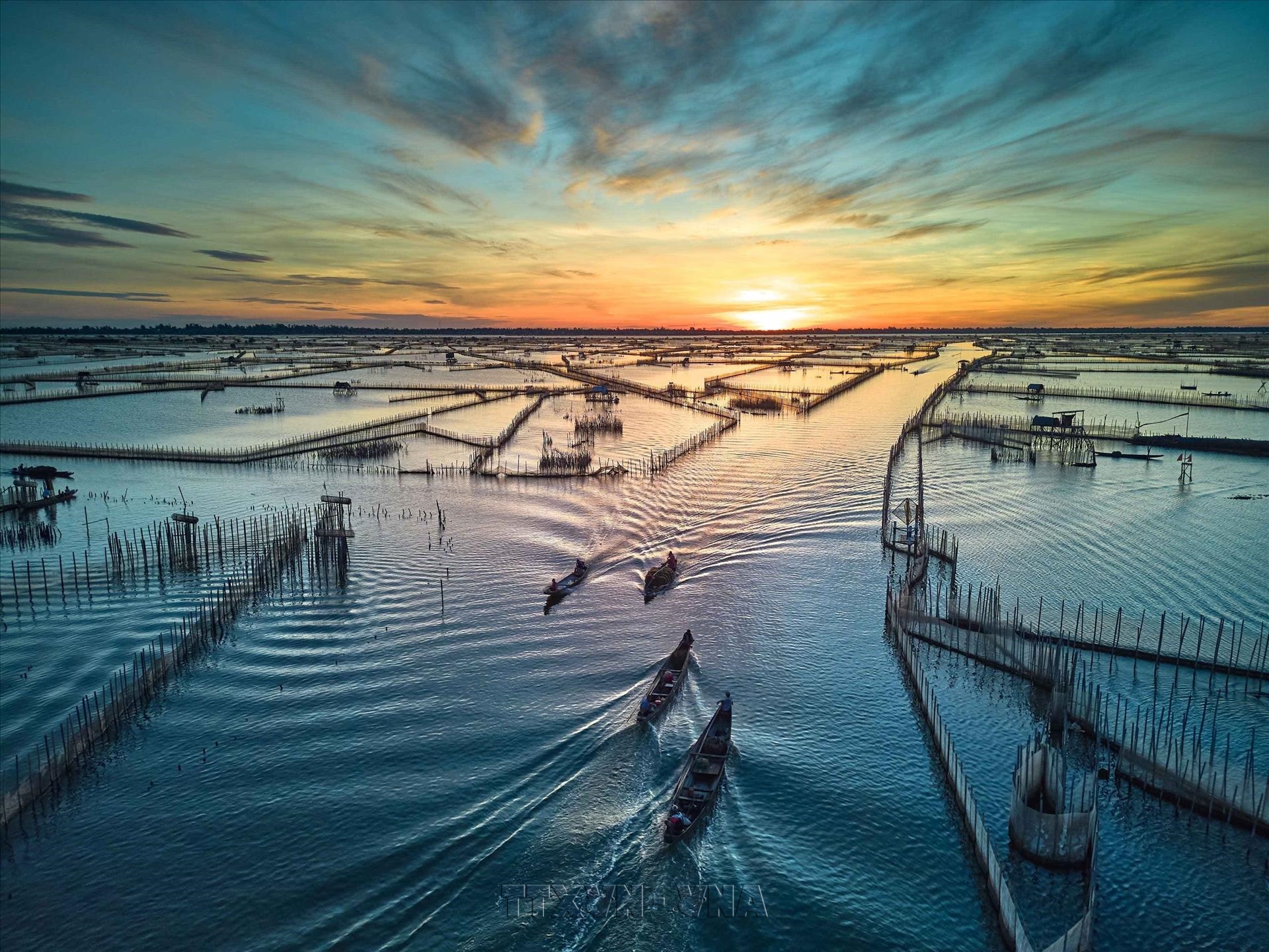 Dawn Breaks Over Dam Chuon Lagoon