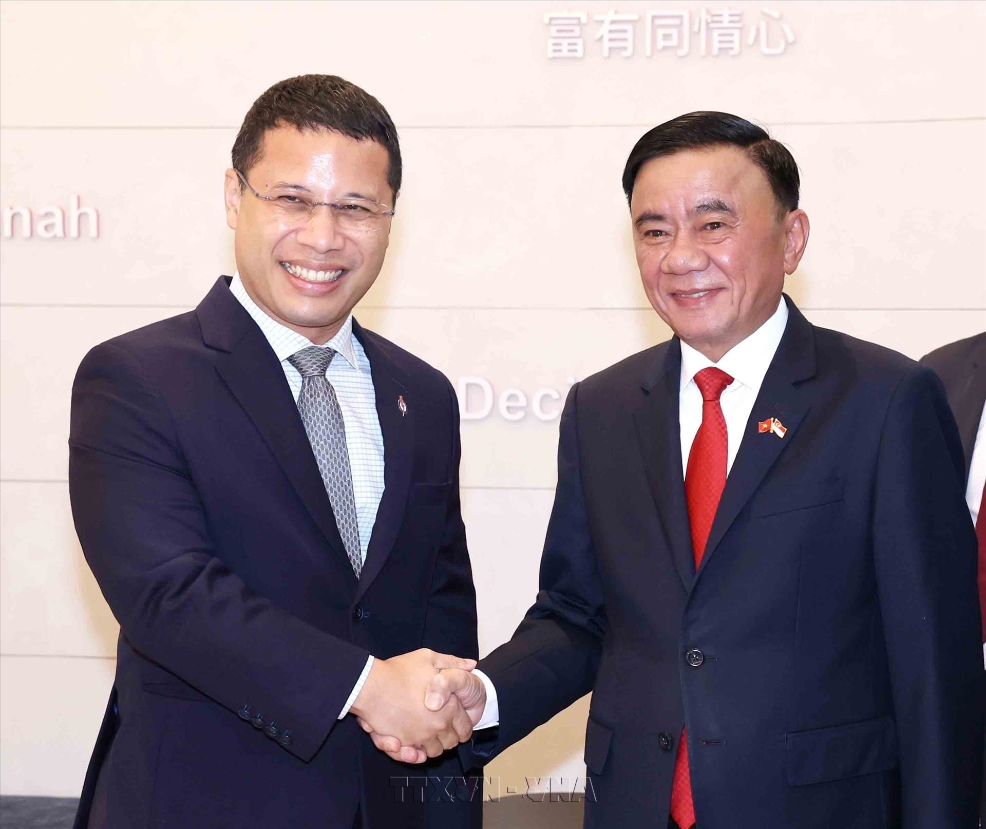 Ủy viên Bộ Chính trị, Thường trực Ban Bí thư Trần Cẩm Tú gặp Chủ tịch Đảng Hành động Nhân dân, Bộ trưởng Bộ Giáo dục Singapore