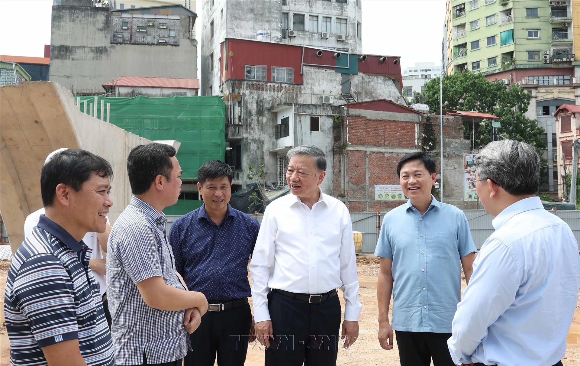 Tổng Bí thư, Chủ tịch nước Tô Lâm kiểm tra thực tế một số dự án tại Hà Nội