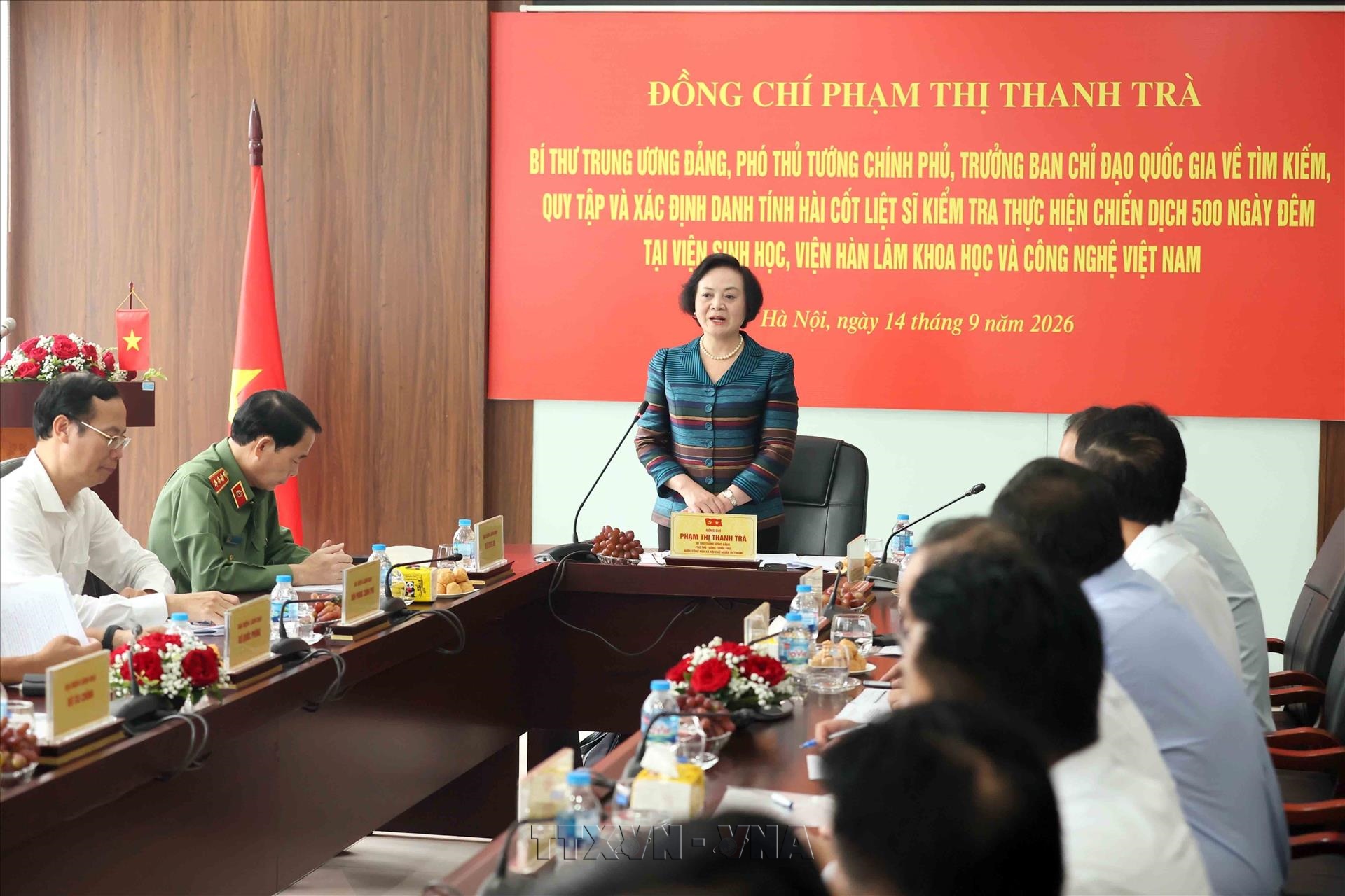Phó Thủ tướng Phạm Thị Thanh Trà: Xác định danh tính hài cốt liệt sĩ đòi hỏi sự kiên trì, nguồn lực và nỗ lực của cả hệ thống chính trị