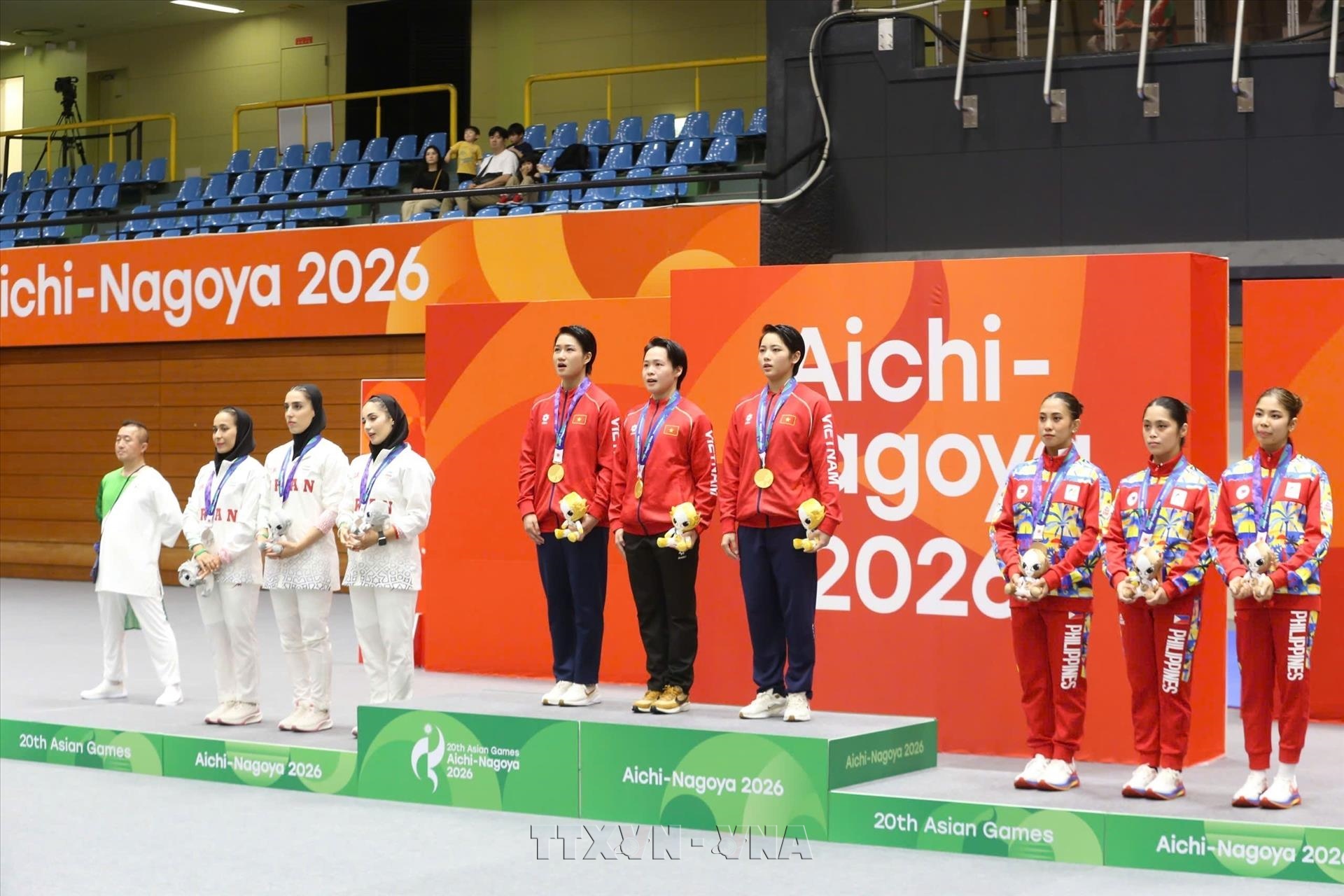 Le Vietnam décroche sa première médaille dor aux ASIAD 2026 grâce au kata féminin par équipes