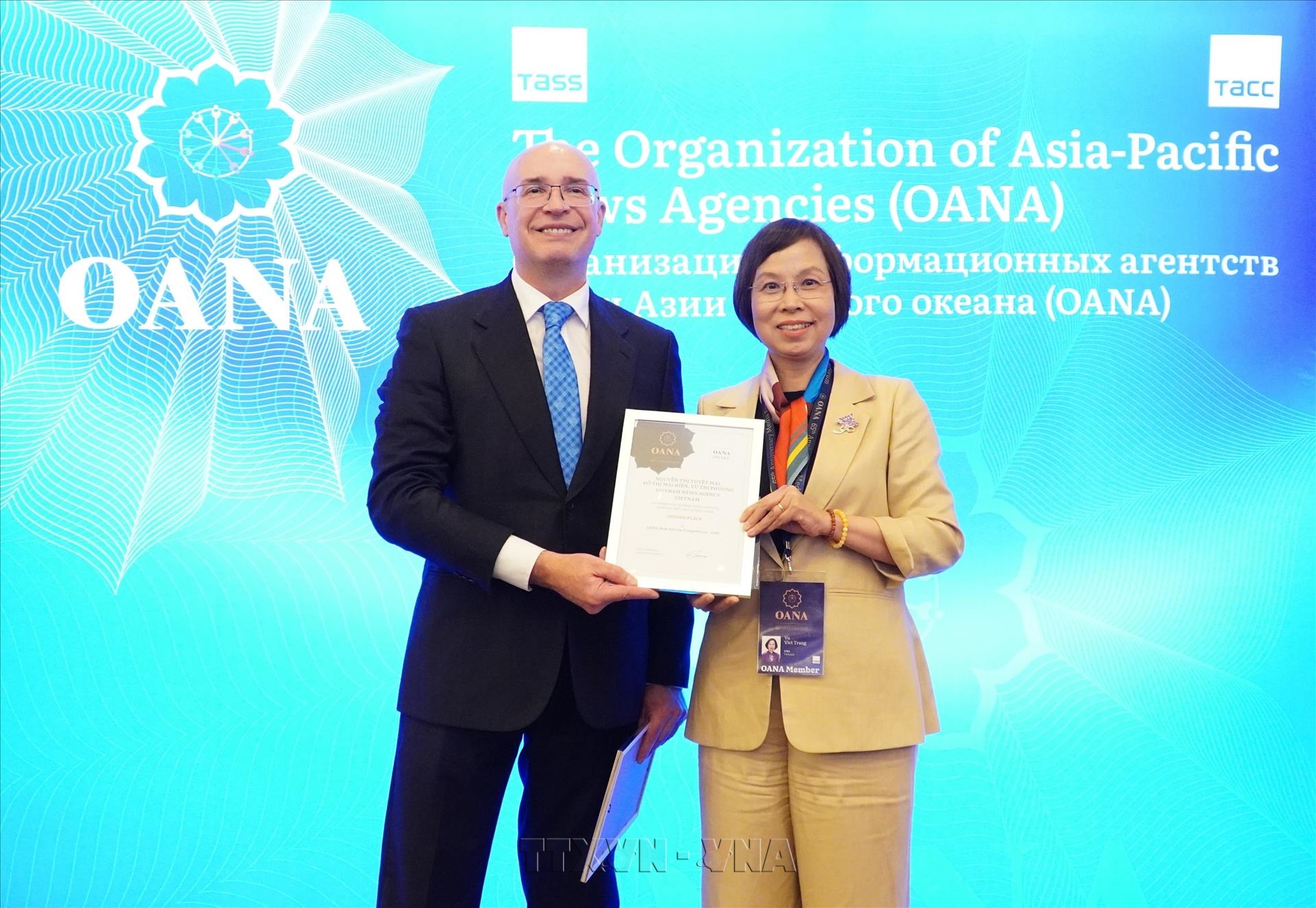 VNA Wins Second Prize at OANA Excellence in Journalism Awards 2026