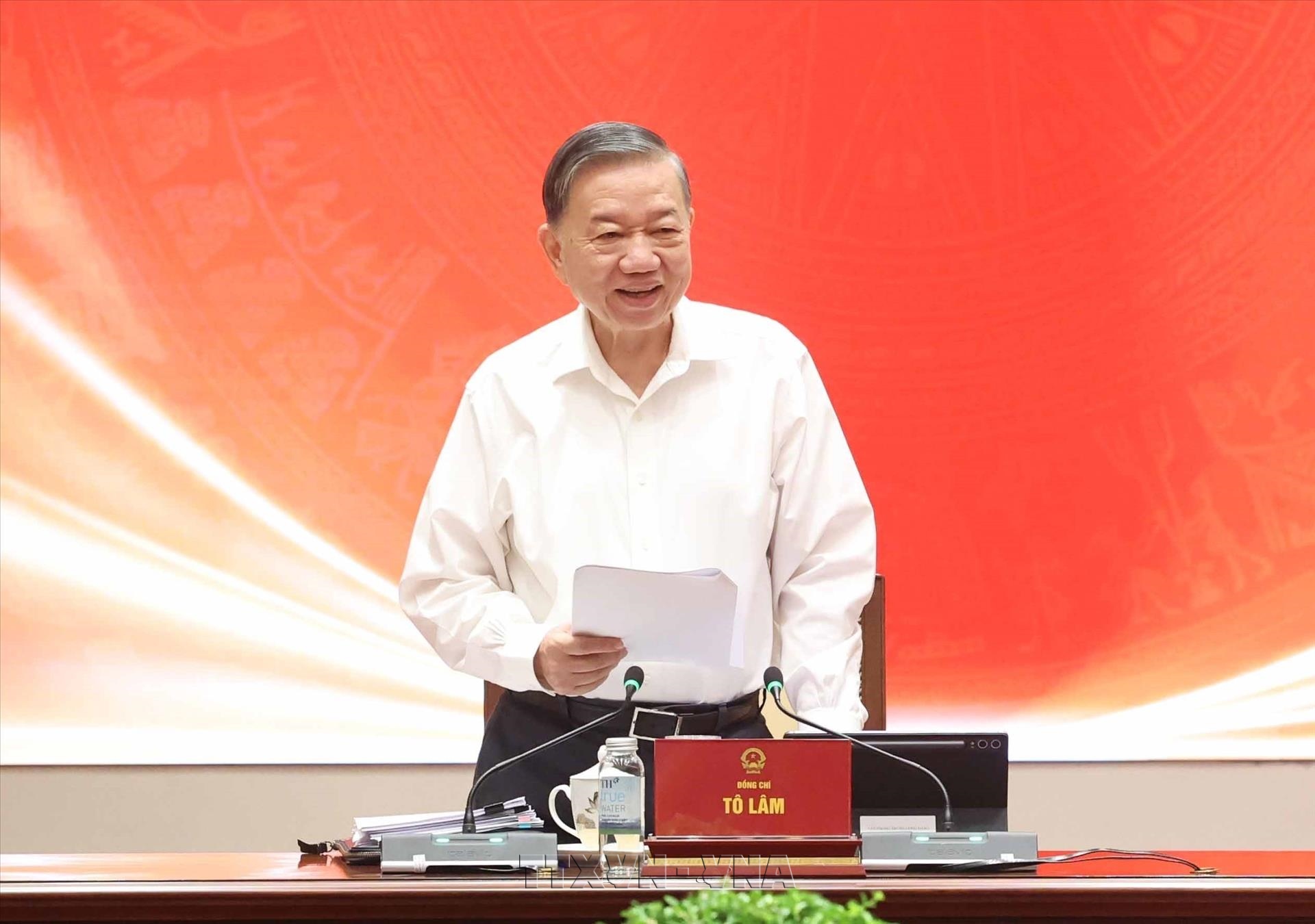 Tổng Bí thư, Chủ tịch nước Tô Lâm: Sớm khắc phục căn bản tình trạng thực thi pháp luật được xem là khâu yếu