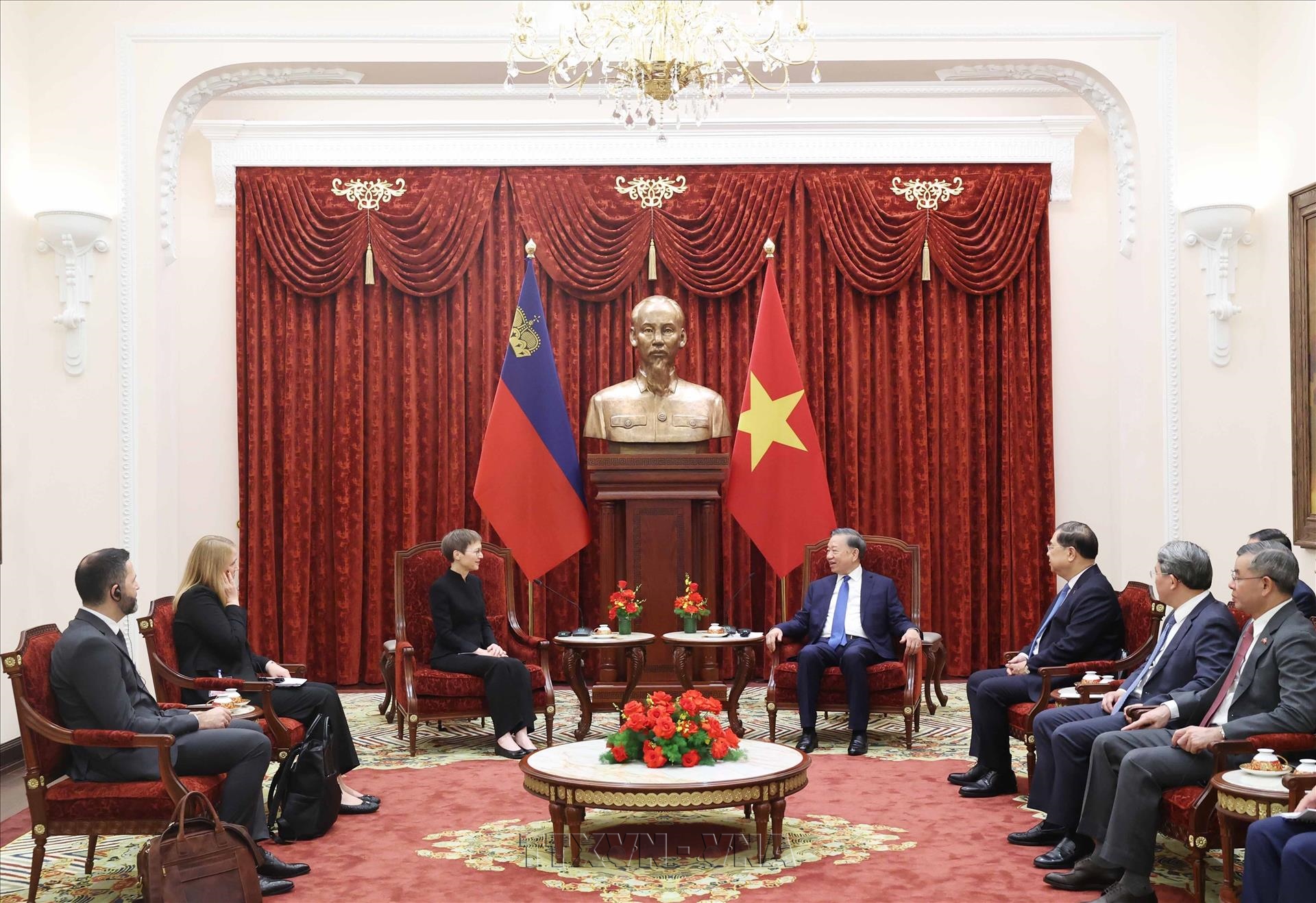 Tổng Bí thư, Chủ tịch nước Tô Lâm tiếp Thủ tướng Công quốc Liechtenstein