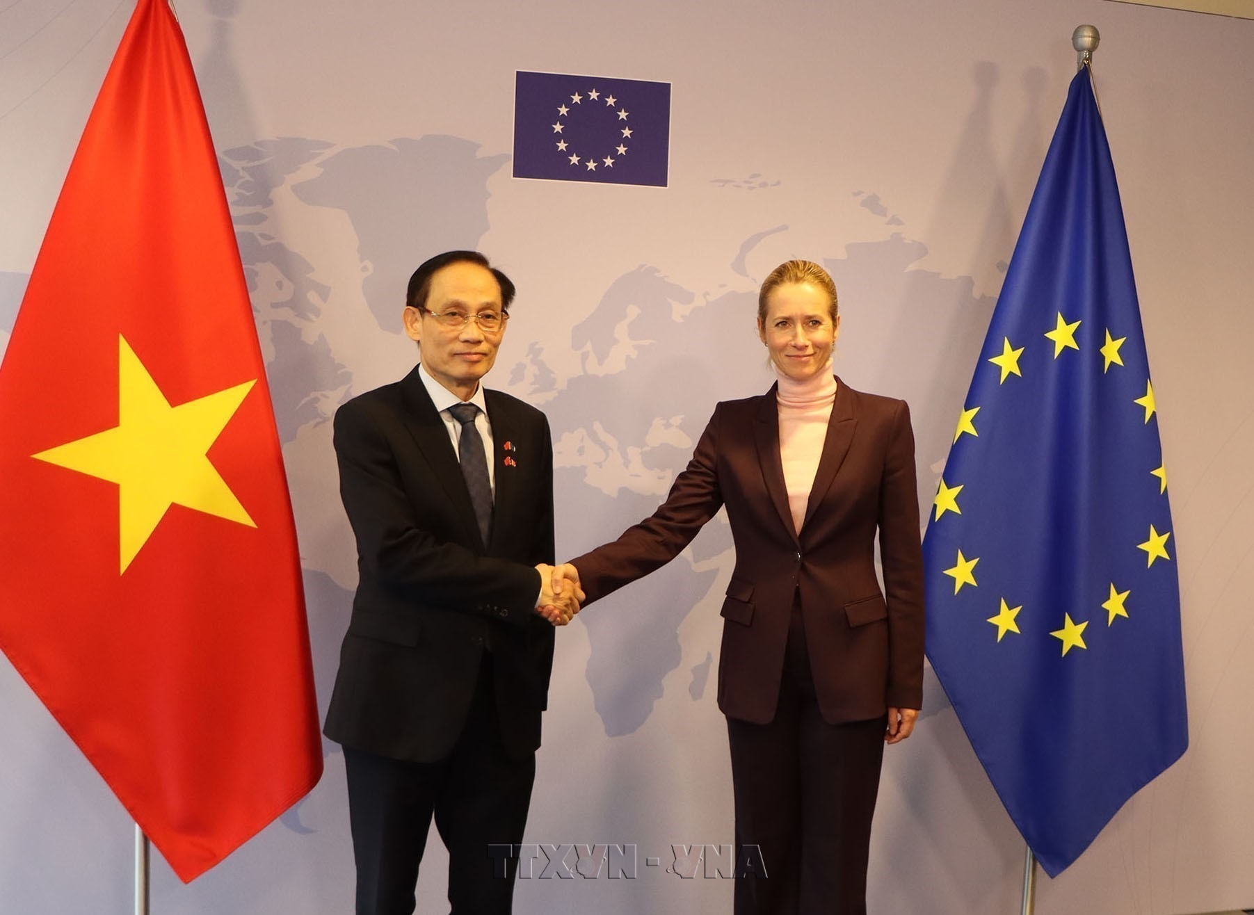 Bộ trưởng Ngoại giao Lê Hoài Trung gặp Đại diện cấp cao EU về chính sách đối ngoại và an ninh Kaja Kallas