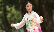 Nữ vận động viên Wushu Trần Lê Thanh Trúc