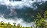 Col de Khau Pha à la saison de la  chasse aux nuages 