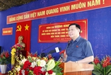 Chủ tịch Quốc hội Vương Đình Huệ thăm chúc Tết tại Tiểu đoàn U Minh 2 tỉnh Cà Mau
