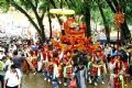 The palanquin procession at the Hung Kings anniversary celebration. Photo by Trong Duc