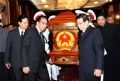 Party and State leaders carry the coffin of the late Prime Minister.