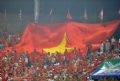 The enthusiastic encouragement of fans gives the strength to Vietnamese female football players.  