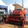 The 2-tank threshing machine with high capacity on display at the Rice Festival.