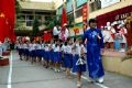 The jubilant atmosphere of the first day of the 2005-2006 school year in some schools in Hanoi.