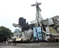Wreckage of   B.52 bombers is preserved at the Vietnam Military Museum.