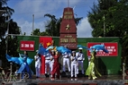 Hai Dang Ensemble Troupe performs to entertain the armed forces and people on Sinh Ton Island.