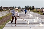 A salt field in Quat Lam.