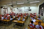 Los estudiantes comienzan el nuevo curso lectivo con mucha inspiración. Foto: Trong Chinh