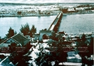 Panorama del puente Hien Luong, el río Ben Hai y la zona fronteriza temporal en ambas riberas del río Ben Hai. Foto: Archivo