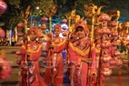 ベトナムの伝統的な文化の特徴を有する音楽会もあった。