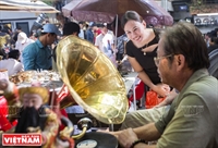 An antique market in Saigon 