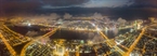 Toàn cảnh thành phố Đà Nẵng rực rỡ về đêm với muôn triệu ánh đèn lung linh bên sóng nước sông Hàn. Ảnh: Nguyễn Trình