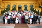 Vice President Dang Thi Ngoc Thinh receives the Indian delegation to the 10th Vietnam-India People’s Friendship Festival in Hanoi on August 12, 2019. Photo: The Vietnam-India Friendship Association
