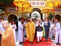 Indian Prime Minister Narendra Modi visits the Vietnam Buddhist Sangha at Quan Su Pagoda in Hanoi on September 3, 2016. Photo: Doan Tan/VNA 