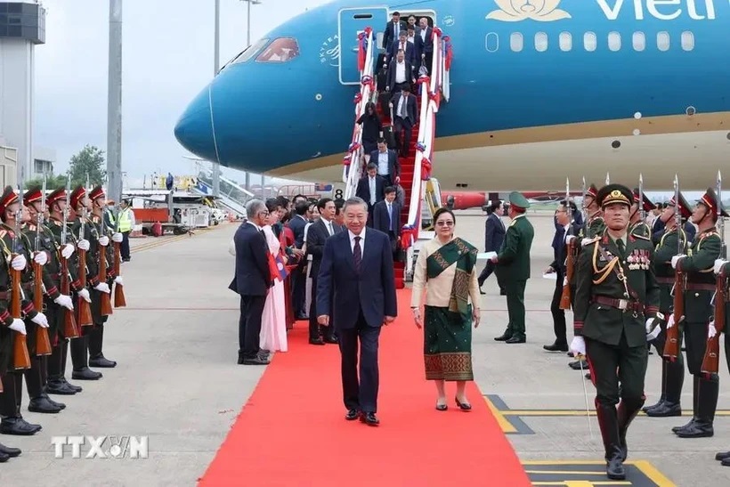 President To Lam starts state visit to Laos