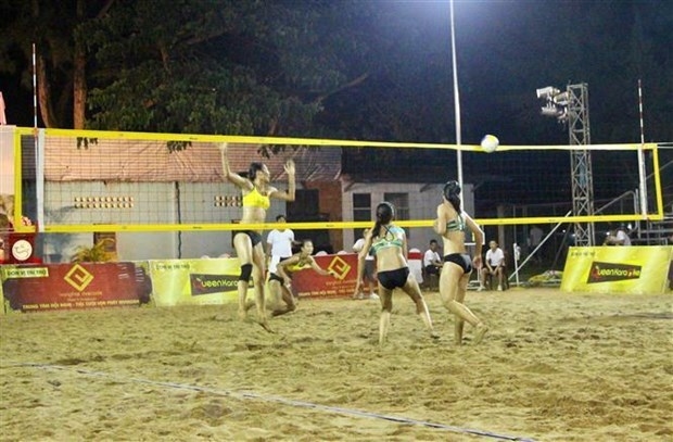 Avc Womens Beach Volleyball Tour Opens In Can Tho City