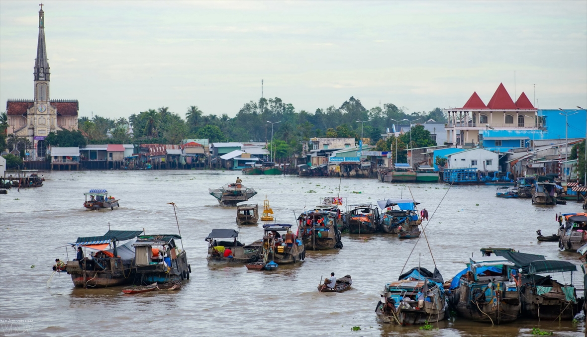 Một sớm đi chợ nổi Cái Bè
